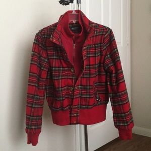Vintage Coffeeshop Red Plaid Jacket